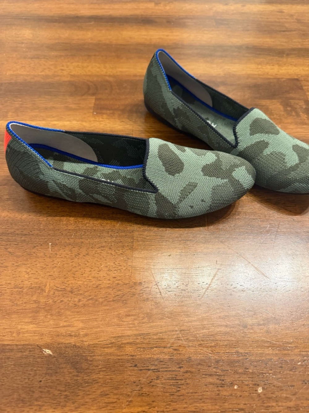 Rothy’s loafers Women’s Camo Slip-On - Olive Green size 8 - brand new
